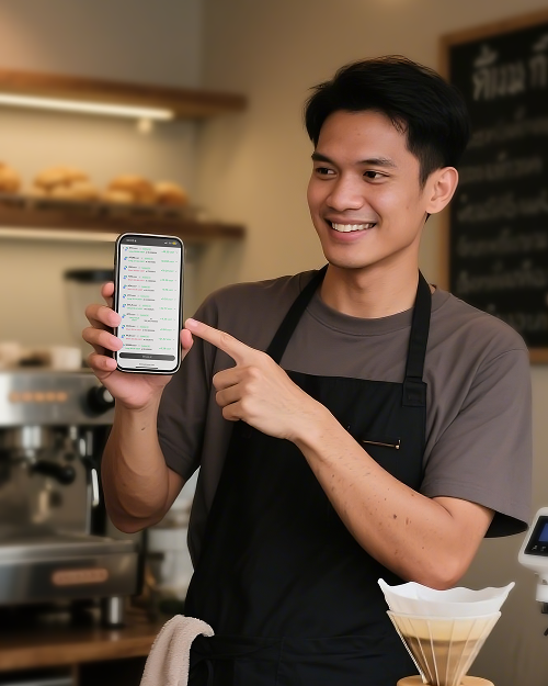 หน้าจอ Google Meet เต็มห้อง
